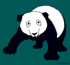 Dibujo Oso panda pintado por qwertyuiopasdfg