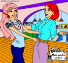 Dibujo Barbie y su amiga pintado por INMACULADA