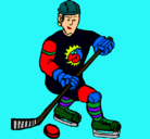 Dibujo Jugador de hockey sobre hielo pintado por roddolfo