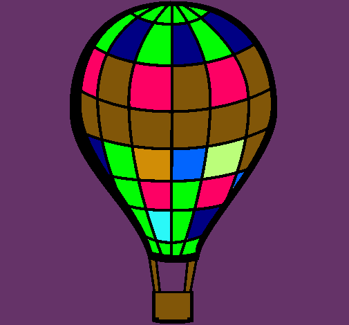 Dibujo Globo aerostático pintado por MATEORN