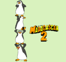 Dibujo Madagascar 2 Pingüinos pintado por minie3