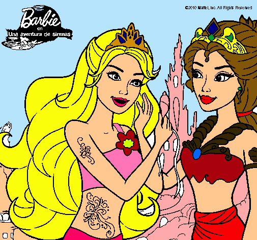 Barbie se despiede de la reina sirena