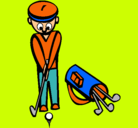 Dibujo Jugador de golf II pintado por kcristofer