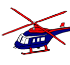 Dibujo Helicóptero  pintado por policia