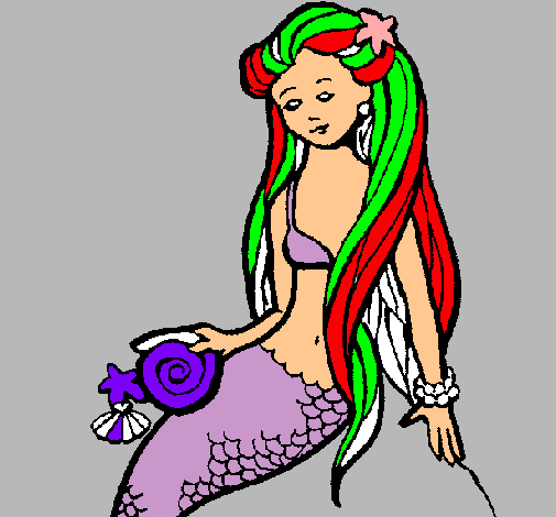 Sirena con caracola