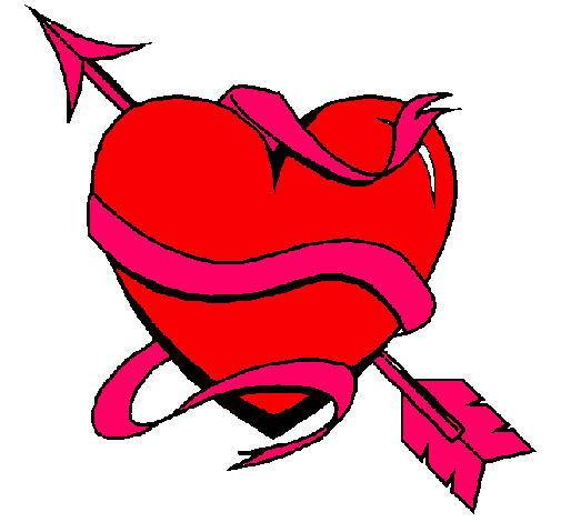 Dibujo Corazón con flecha pintado por anairis022