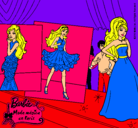 Dibujo Barbie, desfilando por la pasarela pintado por -Princess-Tutu-