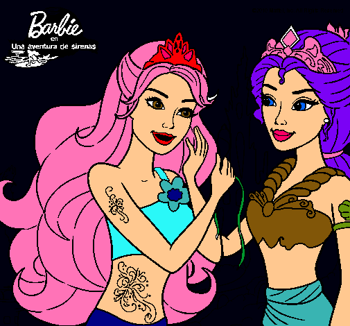 Barbie se despiede de la reina sirena