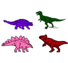 Dibujo Dinosaurios de tierra pintado por hernan