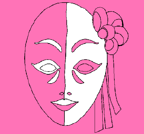 Dibujo Máscara italiana pintado por Poli