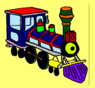 Dibujo Tren pintado por tren