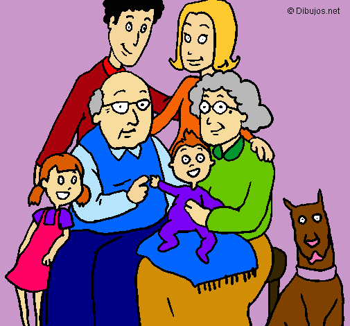 Dibujo Familia pintado por jeannethe