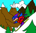 Dibujo Esquiador pintado por Prixe2