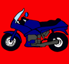 Dibujo Motocicleta pintado por moto