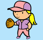 Dibujo Jugadora de béisbol pintado por SuPeRnErEa