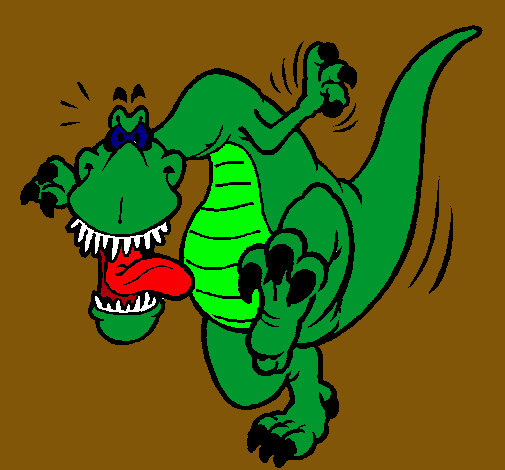 Dibujo Alosaurio pintado por guillem