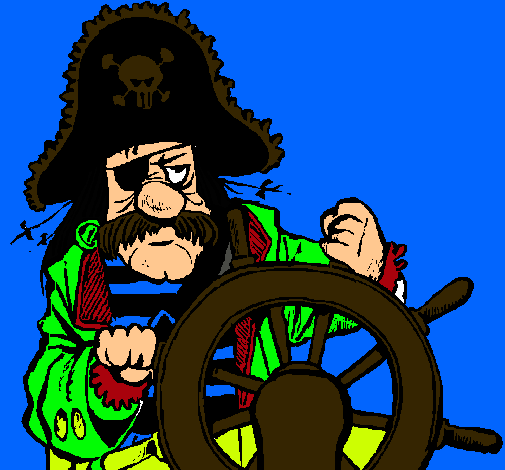 Dibujo Capitán pirata pintado por jeannethe