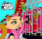 Dibujo La gata de Barbie descubre a las hadas pintado por jesulito
