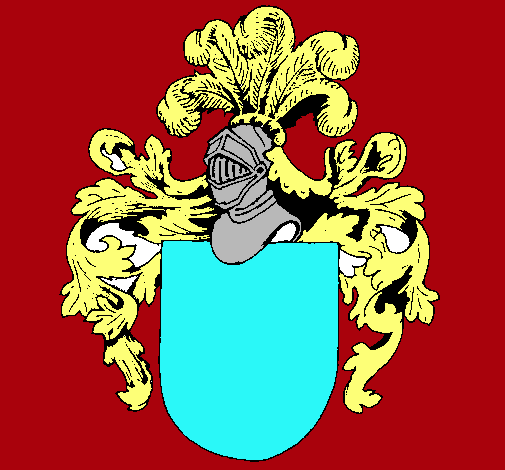 Escudo de armas y casco