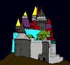 Dibujo Castillo medieval pintado por caco