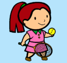 Dibujo Chica tenista pintado por 545552515652142