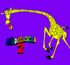 Dibujo Madagascar 2 Melman 2 pintado por velen