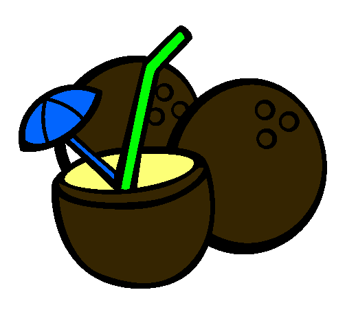 Dibujo Cóctel de coco pintado por Pazitha
