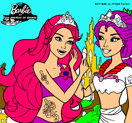 Barbie se despiede de la reina sirena