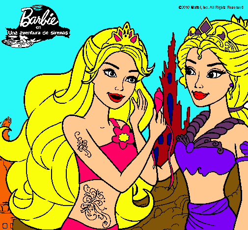 Barbie se despiede de la reina sirena