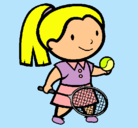 Dibujo Chica tenista pintado por SuPeRnErEa