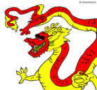 Dibujo Dragón chino pintado por brbtebgft3bkivm