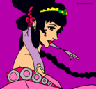 Dibujo Princesa china pintado por Wambie