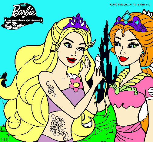 Barbie se despiede de la reina sirena