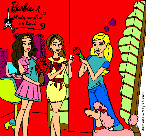 Barbie de compras con sus amigas