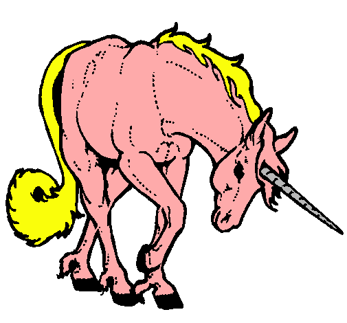 Dibujo Unicornio bravo pintado por  Periitha