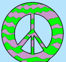 Dibujo Símbolo de la paz pintado por gipiii