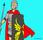 Dibujo Soldado romano II pintado por wrop
