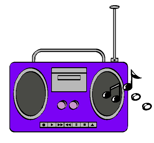 Dibujo Radio cassette 2 pintado por ARJB