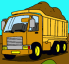 Dibujo Camión de carga pintado por roelia