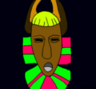 Dibujo Máscara africana pintado por ccccccccccccccc