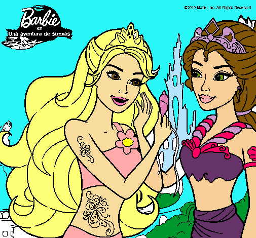 Barbie se despiede de la reina sirena