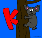 Dibujo Koala pintado por fresita