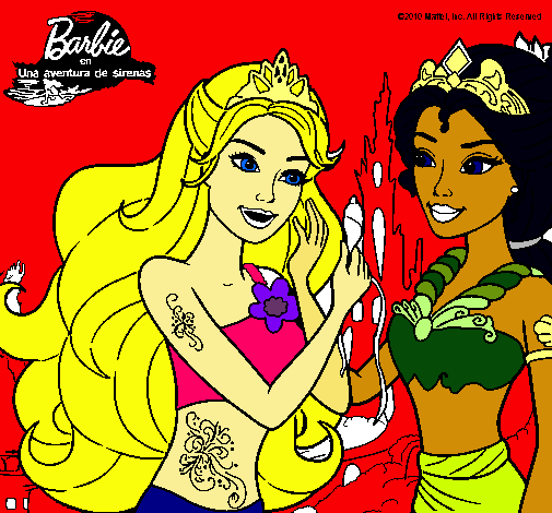 Barbie se despiede de la reina sirena