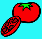 Dibujo Tomate pintado por pmjbh