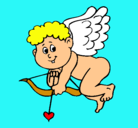 Dibujo Cupido pintado por cupidito