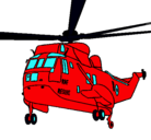 Dibujo Helicóptero al rescate pintado por mjmj