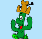 Dibujo Cactus con sombrero pintado por kaulitz