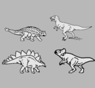 Dibujo Dinosaurios de tierra pintado por romer