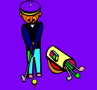 Dibujo Jugador de golf II pintado por RUAL