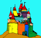 Dibujo Castillo medieval pintado por alegandro